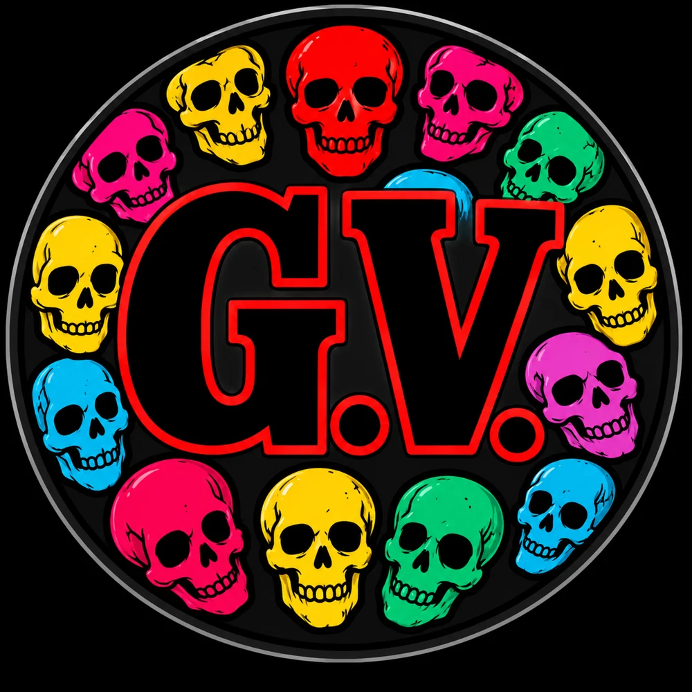 Emblema G.V. cu cranii colorate